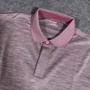 Untuckit Polo Shirt Mens Size XL Purple Soft Knit Preppy Performance Stretch